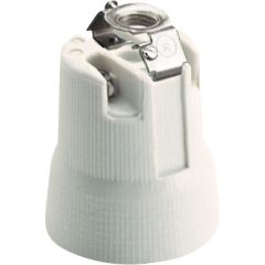 Portalámparas e-27 de porcelana. conexión con tornillos. 4a 250v.