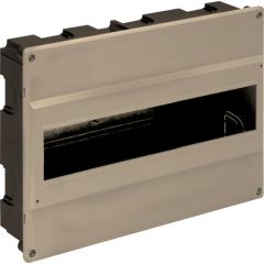 Caja de distribución de empotrar para 14 elementos.