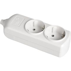 Base múltiple de 2 tomas 2p+t, 16a 250v~.