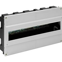 Caja de distribución de empotrar para 18 elementos.