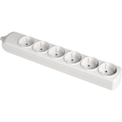 Base múltiple de 6 tomas 2p+t, 16a 250v~.