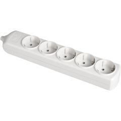 Base múltiple de 5 tomas 2p+t, 16a 250v~.
