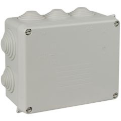 Caja estanca de conexión 160 x 135 x 70 mm con conos. color gris.