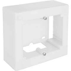 Caja de mecanismos de superficie para 1 elemento, 94 x 96 x 43 mm. ampliable. color blanco.