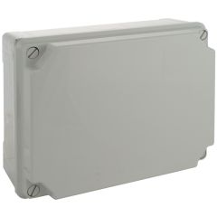 Caja estanca de conexión 310 x 240 x 125 mm sin conos. color gris.