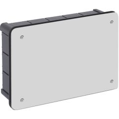 Caja de conexión de empotrar. de 160 x 100 mm. tapa con tornillos