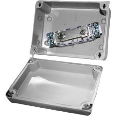 Caja estanca de conexión sin conos. color gris. con seccionador neutro in 160a incorporado.