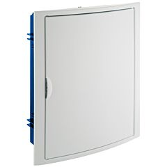 Caja de distribución de empotrar en tabique hueco de 28 elementos.