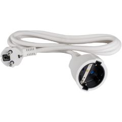 Prolongador 2p+t, 16a 250v~. color blanco. 5 m de cable.
