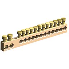 Bloque de conexión. con 12 bornes para cable hasta 6 mm² y 2 bornes para cable hasta 16 mm².