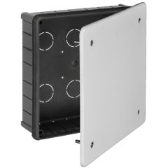 Caja de conexión de empotrar. de 200 x 200 mm. tapa con tornillos