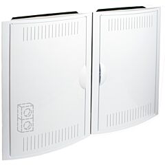 Registro de terminación de red. de empotrar. con 2 bases 2p+t, 16a 250v~. dimensiones para empotrar 688 x 526 x 86 mm