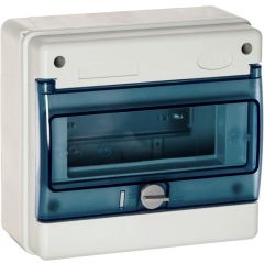 Caja industrial de distribución de 8 elementos.