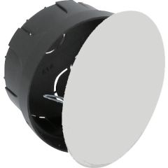Caja de conexión de empotrar. de ø 80 mm. tapa con garra metálica.