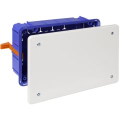 Caja de conexión de empotrar en tabique hueco. de 170 x 112 x 47 mm. tapa con tornillos. sistema de fijación mediante bridas.