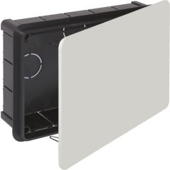 Caja de conexión de empotrar. de 200 x 130 x 60 mm. tapa con garra metálica.
