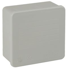 Caja estanca de conexión 80 x 80 x 35 mm sin conos. color gris.