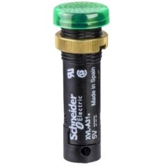 Luz piloto ø12 - ip40/ip65 - verde - led cubierto incluido - 24v - lugs