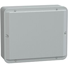 Caja industrial metálica - tapa baja- alt307xanch257xprof116 - ip55 - gris ral 7035