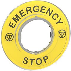 Harmony xb4 - etiqueta emergenciagency stop 3d
