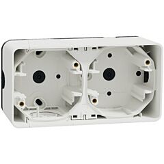 Mureva styl caja doble superficie horizontal blanco