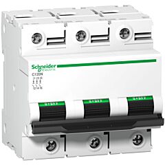 Magnetotérmico, acti9 c120n, 3p, 125 a, d curva, 10000 a (iec 60898-1), 10 ka (iec 60947-2)