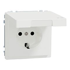 Toma de corriente completo d-life ip44 blanco mate