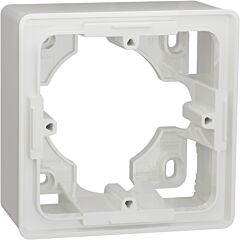 New unica, caja de montaje de superficie - 1 x 2 módulos - polar
