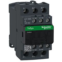 Contactor tesys d - 3p(3 na) - ac-3 - <= 440 v 25 a - 12 v cc bobina