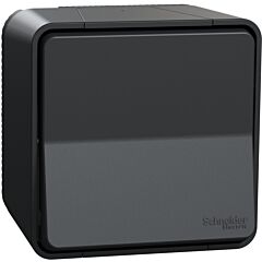 Mureva styl pulsador estanco para instalación en superficie ip55 gris