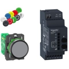 Pack xb5r 22mm programable  - 2 relé ac