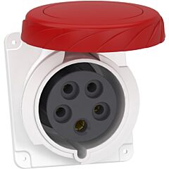 Pratika socket - screw - angled - 32a - 3p + n + e - 380...415 v ac - panel
