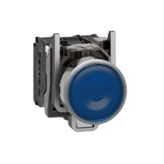 Harmony xb4 - pulsador  luminoso  led 24v na+nc azul