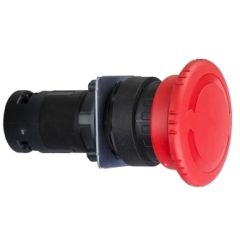 Desconexión de emergencia ø 22 - cabeza de seta roja ø 40 mm - girar para liberar 1 nc