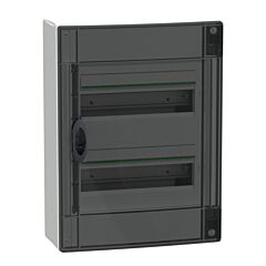 Envolvente modular, prismaset xs, 2 filas 13 módulos , superficie, puerta ahumada