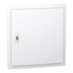 Envolvente modular, prismaset xs, 2 filas 18 módulos , empotrar, puerta blanca