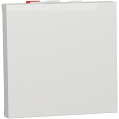 New unica, conmutador, 10ax, 2 módulo, conexión rápida ip4x, polar