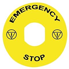 Etiqueta emergenciagency stop 90mm.