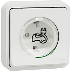 Mureva styl toma reforzada empotrar blanco