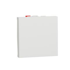 New unica pulsador 2 mod blanco polar