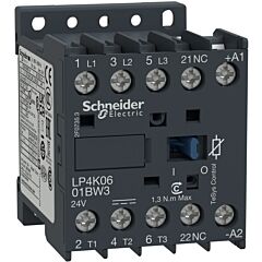 Contactor tesys k - 3p(3 na) - ac-3 - <= 440 v 6 a - 24 v bobina cc