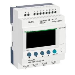 Zelio logic - relé programable compacto zelio logic - 12 e s - 24 v cc - reloj - pantalla
