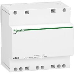 Transformador de tensión; acti9 itr; 40 va; 230 v ca 12/24 v ca