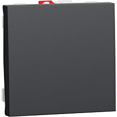 New unica, conmutador, 10ax, 2 módulo, conexión rápida, ip4x, antracita