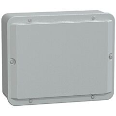 Caja industrial metálica - tapa baja- alt256xanch206xprof93 - ip55 - gris ral 7035
