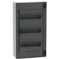 Envolvente modular, prismaset xs, 3 filas 13 m&oacute;dulos , superficie, puerta ahumada
