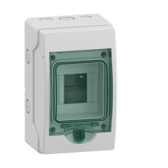 Mini kaedra - caja estanca - superficie - 1 fila - 4 mód. - ip65