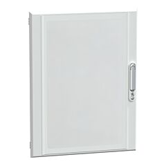 Puerta transparente, prismaset g, ip40, 600mm (an.) x 780mm (alt.), 15 módulos, blanca, ral 9003