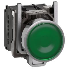 Harmony xb4 - pulsador  luminoso  led 230v na+nc verde