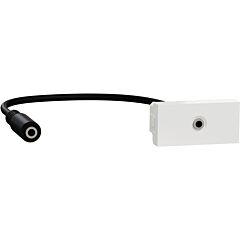 New unica toma minijack 3,5 mm 1 mod. polar